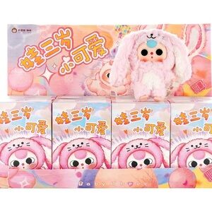 Baby Three “De Lovely” Plush Blind Box – FULL CASE - 8 Boxes (Sealed) Authentic
